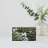 流れのコケ水森林石 名刺 (スタンド正面)