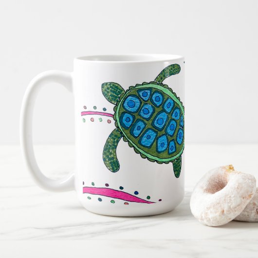 流れの中でマグカップ コーヒーマグカップ (ドーナツ)