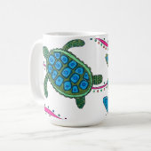 流れの中でマグカップ コーヒーマグカップ (正面左)