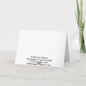 流れの中のブッダ カード (裏面)