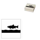 流れの中のマス ラバースタンプ (押印)