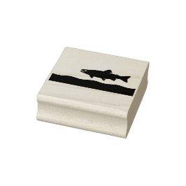 流れの中のマス ラバースタンプ