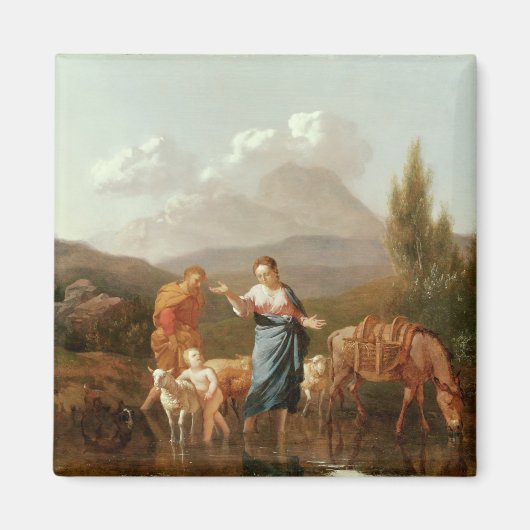 流れの中の神聖な家庭 マグネット (正面)