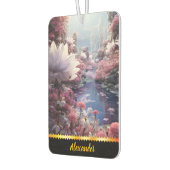 流れの流れる花の庭 カーエアーフレッシュナー (左)