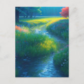 流れの穏やかなメロディー シーズンポストカード (正面)