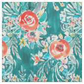 流れの花のカラフルなBohoのお洒落な水彩画 ファブリック (見本)
