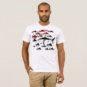 流れのTシャツに対して Tシャツ (正面フル)