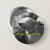 流れのWestie Pinと行って下さい 缶バッジ (正面&裏面)