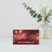 流れは赤い焦点の名刺を破烈させました 名刺 (スタンド正面)