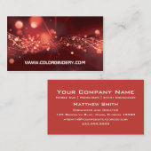 流れは赤い焦点の名刺を破烈させました 名刺 (正面/裏面)