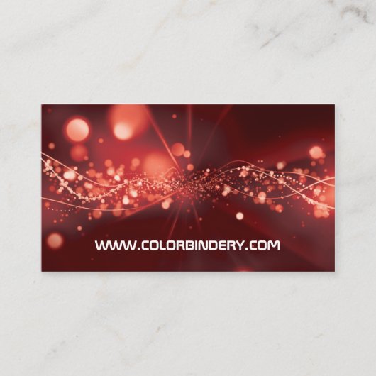 流れは赤い焦点の名刺を破烈させました 名刺 (正面)