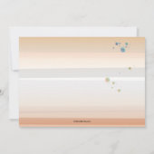 流れるような写真の招待状 招待状 (裏面)