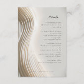 流れるアイボリー詳細カード エンクロージャーカード (正面)