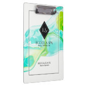 流れるインク水の色の抽象芸術 クリップボード (右)