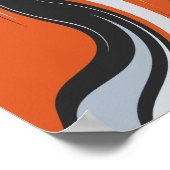 流れるエネルギーの波 ポスター (角)