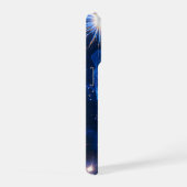 流れるエネルギーを持つ瞑想的な女性 iPhoneケース (右側面)