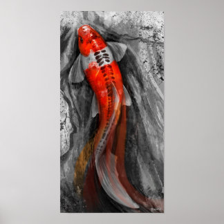 流れるコイ ポスター