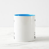 流れるスキーヤー ツートーンマグカップ (中央)