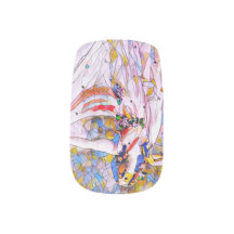 流れるドレスを着たステンドグラスのダンサー