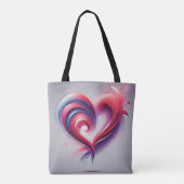 流れるハートエレガンス トートバッグ (裏面)