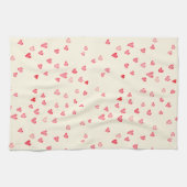 流れるハートキッチンタオル16インチx 24インチ キッチンタオル (横)