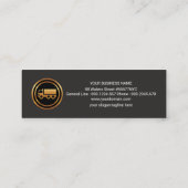 流れるビジネス矢印貨物運送業者 スキニー名刺 (裏面)