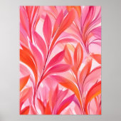 流れるピンクフローラ ポスター (正面)