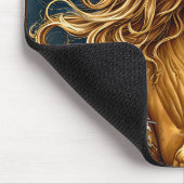 流れるマネのある金馬 マウスパッド (コーナー)