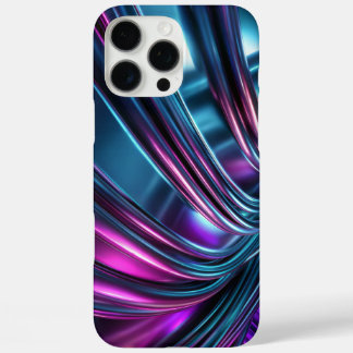 流れるメタリックウェーブ iPhone 16 PRO MAXケース