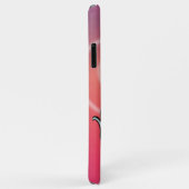 流れるユニコーンシルエット(バラ) Case-Mate iPhoneケース (裏面/右)