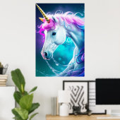流れるユニコーン6 ポスター (ホームオフィス)