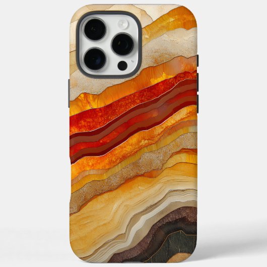 流れるレイヤーの抽象芸術アーストーン Case-Mate iPhoneケース (裏面)