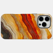 流れるレイヤーの抽象芸術アーストーン Case-Mate iPhoneケース (裏面 (横))