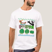 流れる伝説の祭典 ホワイト Tシャツ (正面)