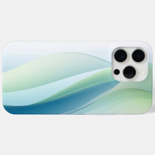 流れる型枠を緑の色合いで Case-Mate iPhoneケース (裏面 (横))