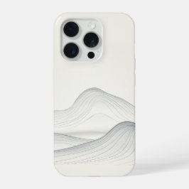流れる山脈の連続線 iPhone 15 PROケース