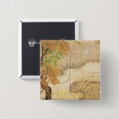 流れる川 缶バッジ (正面&裏面)