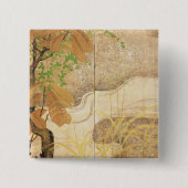 流れる川 缶バッジ (正面)