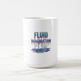流れる想像力 抽象的な流れる形 コーヒーマグカップ