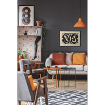 流れる抽象芸術シンフォニーはっきりした – ブラック&ベージュ