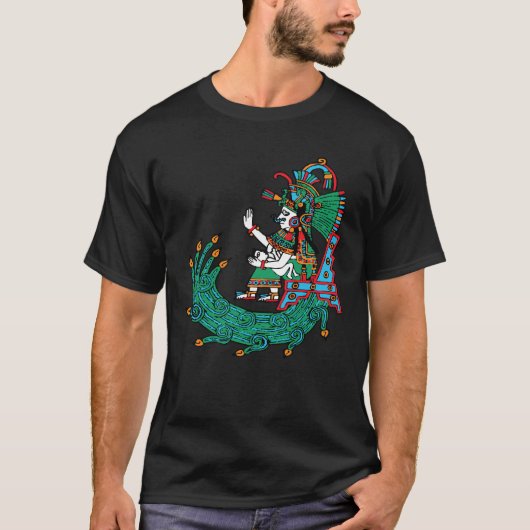 流れる水の女神チャルチウトリクエ Tシャツ (正面)