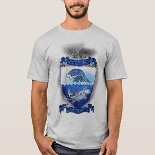 流れる水動揺してな灰色の学校のワイシャツ Tシャツ