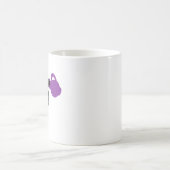 流れる水瓶座マグカップ - シンプルな人物デザイン コーヒーマグカップ (中央)
