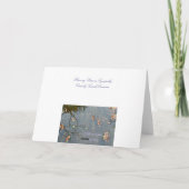 流れる流れの悔やみや弔慰カード カード (裏面)