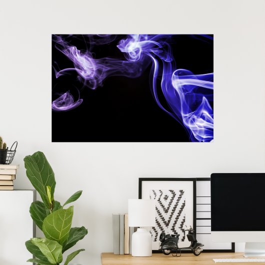 流れる煙 ポスター (ホームオフィス)