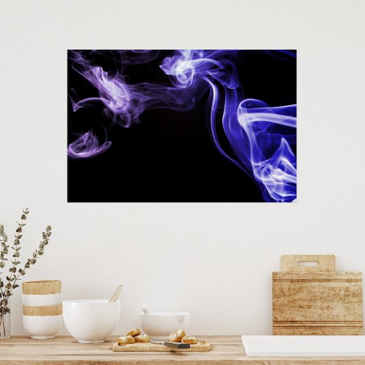 流れる煙 ポスター (キッチン)