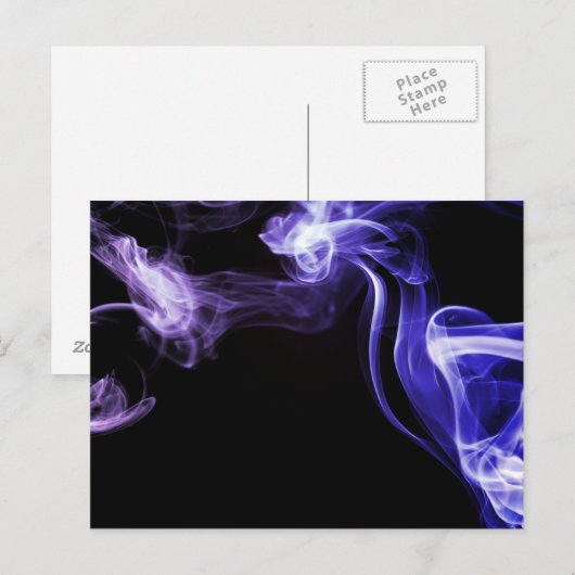 流れる煙 ポストカード (正面/裏面)