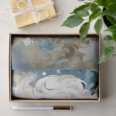 流れる白い髪の切り離しを持つエキゾチックな女性 薄葉紙 (ギフト)