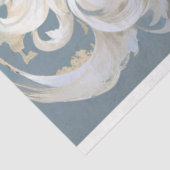 流れる白い髪の切り離しを持つエキゾチックな女性 薄葉紙 (詳細)