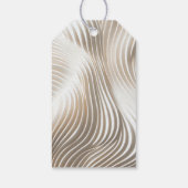 流れる結婚アイボリーの感謝していお前 ギフトタグ (裏面)